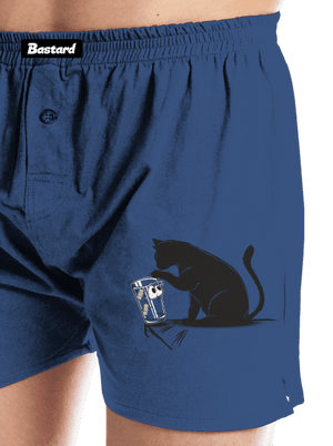 Mačka a pohár pánske trenky Blue