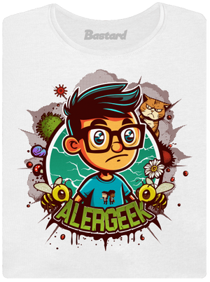 Alergeek dámske tričko prémium White