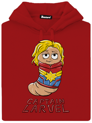 Captain Larvel dámska mikina klokanka Red Mal