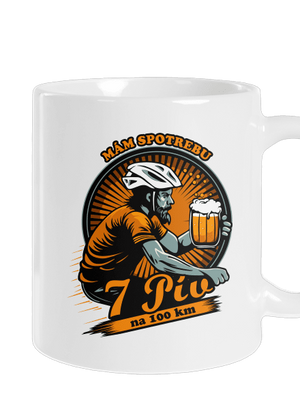 Spotreba 7 na 100 klasický hrnček White