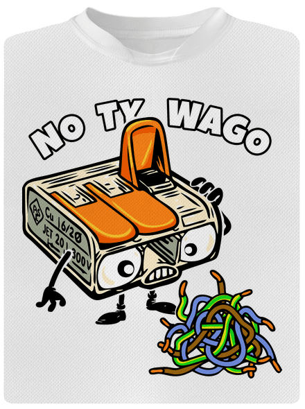 Wago svorka pánske športové tričko White