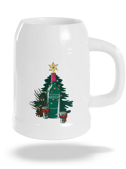 Vianočná borovička polliter White