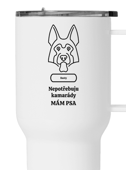 Nemôžem, mám psa termohrnček White
