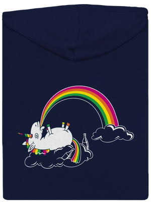 Tajomstvo dúhy pánska mikina na zips Navy