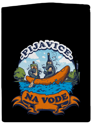 Pijavice na vode pánska mikina na zips Black