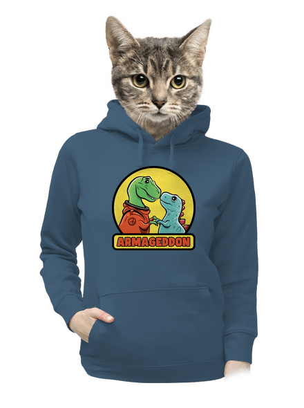 Armageddon dámska mikina klokanka Denim