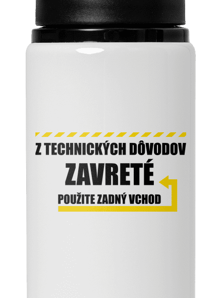 Zadný vchod flaša na vodu White