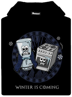 Winter is coming detská mikina klokanka Black