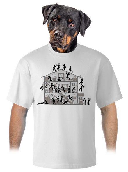 Párty unisex tričko oversized White