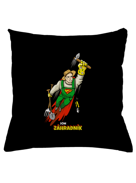 Záhradník vankúš Black