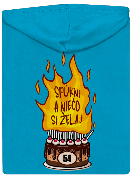 Sfúkni sviečky dámska mikina na zips Blue Atol