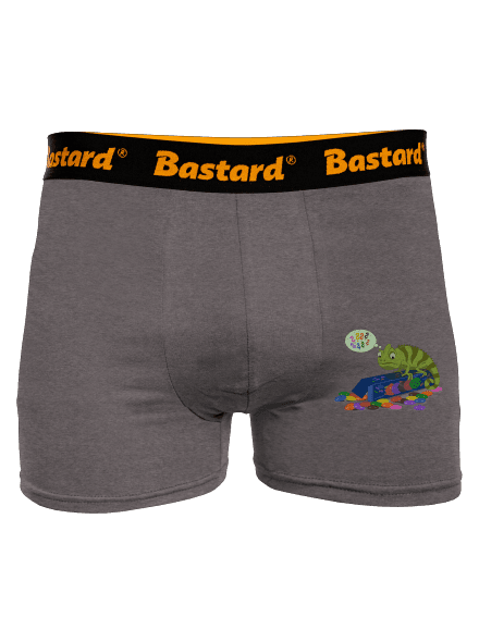 Zmätený chameleón boxerky Gray Melange