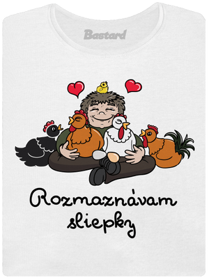 Rozmaznávam sliepky dámske tričko s lemom White