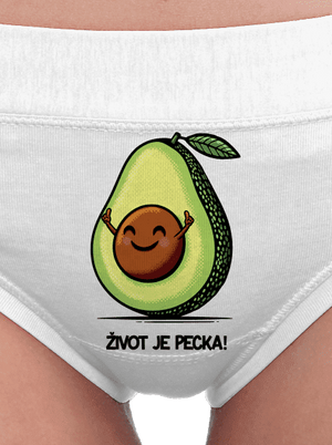 Život je pecka dámske nohavičky White