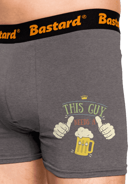 This guy needs a beer boxerky Gray Melange