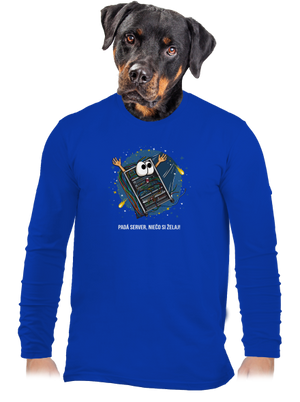 Padá server pánske dlhý rukáv Royal Blue