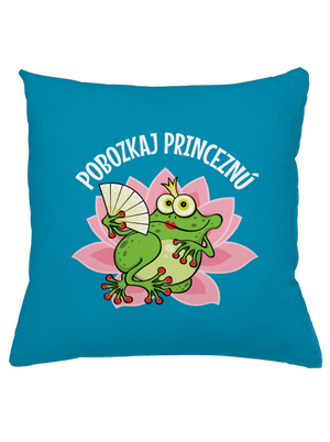 Pobozkaj princeznú a princa vankúš Blue Turquoise
