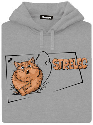 Mačací horoskop: Strelec pánska mikina klokanka Light Melange