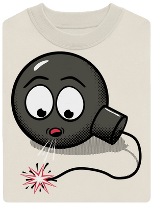 Bomba unisex mikina bez kapucne Off White