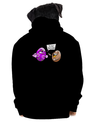 Zmaľujem ťa pánska mikina na zips Black