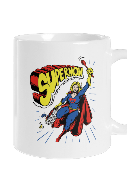 Supermom klasický hrnček White