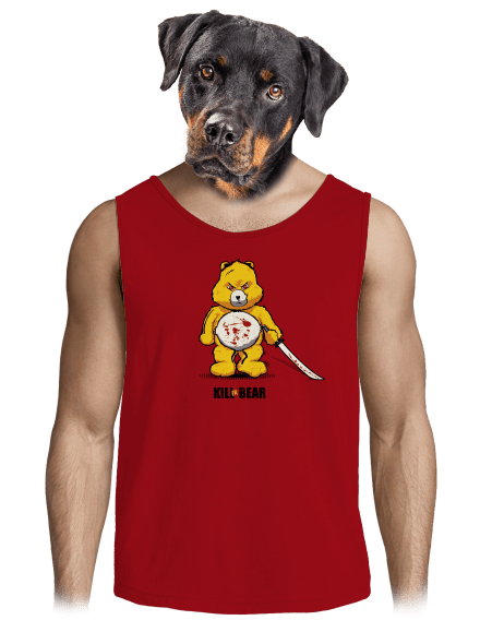 Killer bear pánske tielko Red