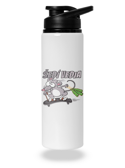 Šedí vedia - myšiak flaša na vodu White