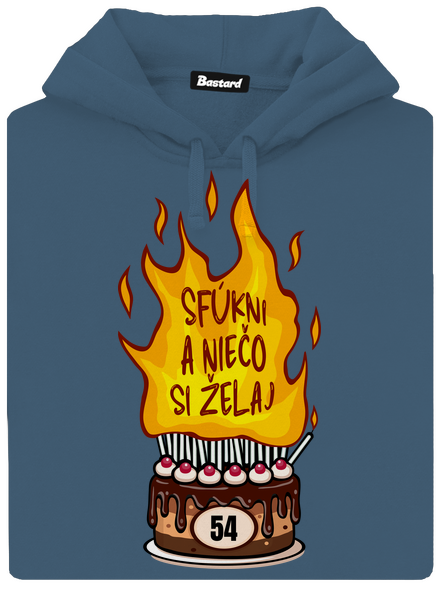 Sfúkni sviečky dámska mikina klokanka Denim