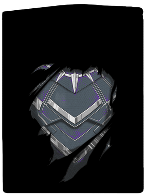 Panther inside pánska mikina na zips Black