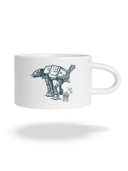 AT-AT hrnček makronka White