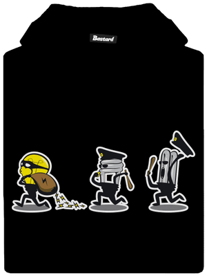 Zlodej elektřiny detská mikina klokanka Black