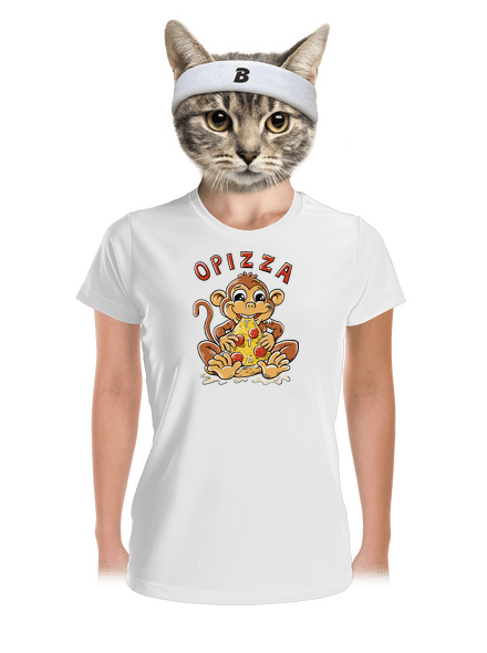 Opizza dámske športové tričko White