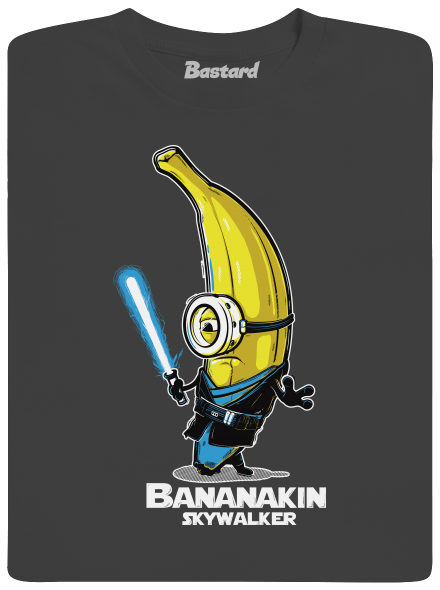 Bananakin Skywalker pánske dlhý rukáv Dark Grey