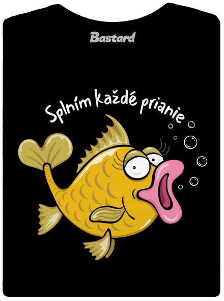 Zlaté rybky dámske tričko s lemom Black