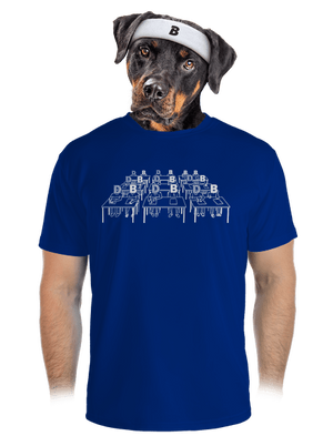 Cimrman: Debil, blbeček pánske športové tričko Royal Blue Mal