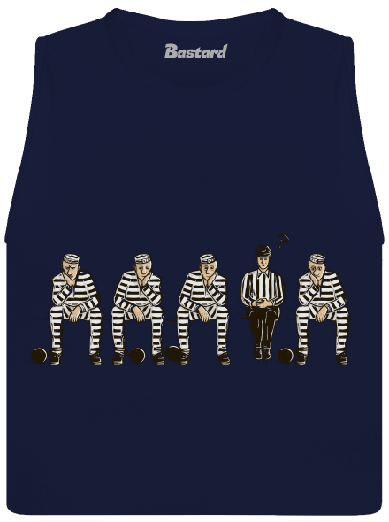 Nevinný dámske tielko voľné Navy
