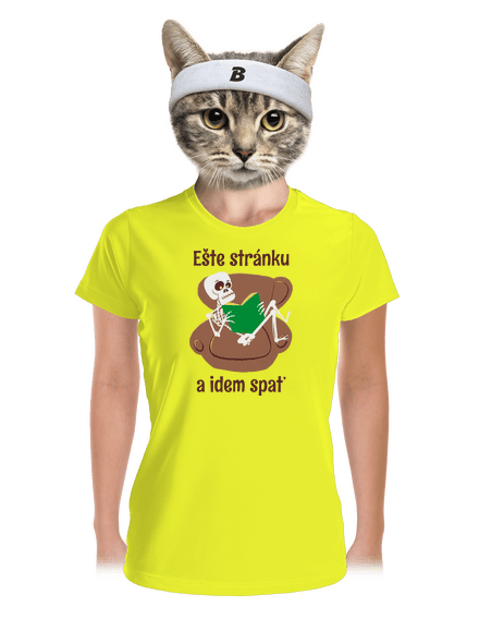 Ešte stránku dámske športové tričko Neon Yellow