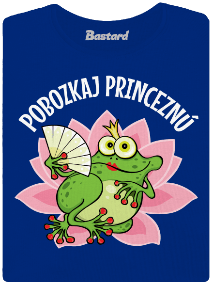 Pobozkaj princeznú a princa dámske tričko Royal Blue Mal