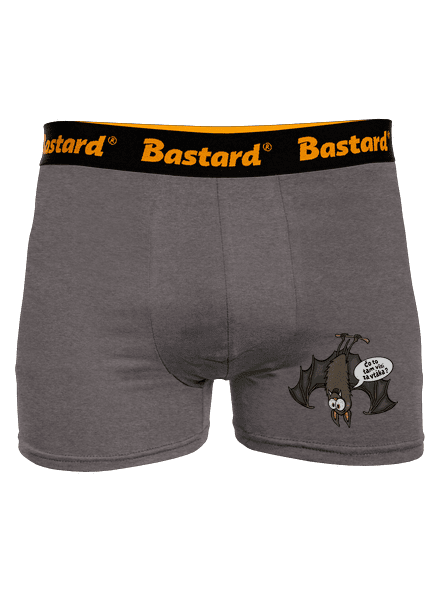 Visiaci netopier boxerky Gray Melange