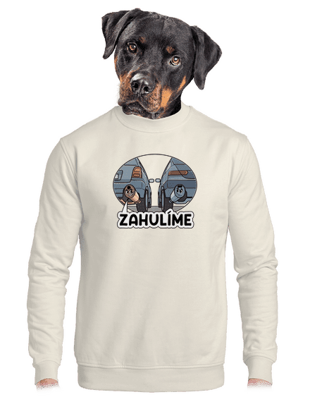 Zahulíme unisex mikina bez kapucne Off White