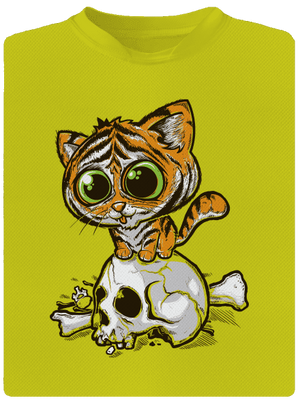 Tigrík detské športové tričko Neon Yellow