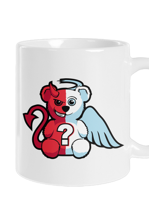 Anjel vs. diabol klasický hrnček White