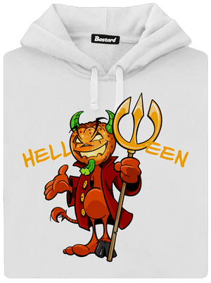 Helloween dámska mikina klokanka White