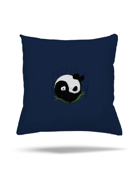 Dve spiace pandy vankúš Dark Navy