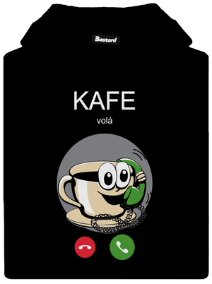 Kafe volá dámska mikina klokanka Black