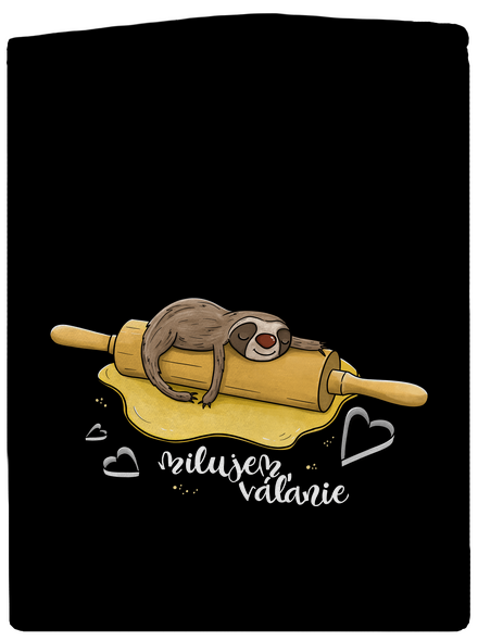 Milujem váľanie dámska mikina na zips Black