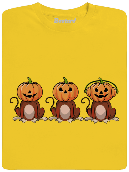 Halloween opičky detské tričko Gold