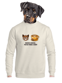 unisex mikina bez kapucne