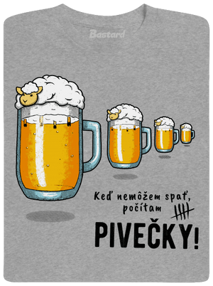 Pivečka pánske tričko Sport Grey