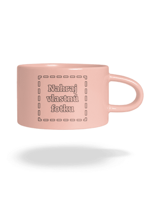 Vlastná potlač hrnček makronka Pink Macaron